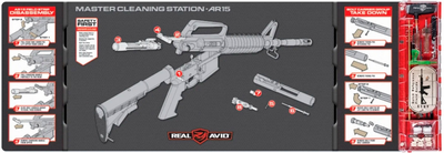 Набор для чистки оружия Real Avid Master Cleaning Station - AR-15 ар 5.56 (140822)