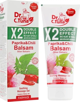 Массажний бальзам-гель із перцем, подвійний ефект - Farmasi Dr.Tuna Paprika Balsam 250ml (415531-35236)
