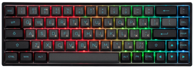 Клавіатура Akko 3068B Plus Black&Cyan CS Jelly Pink RGB (6925758618953)