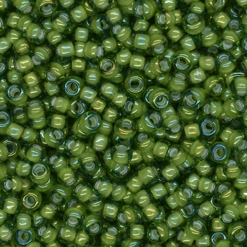 Бисер японский Miyuki круглый RR 11/0 №3764, Зеленый, 5 г (BIS-045698)