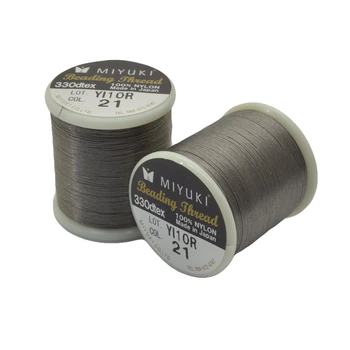 Нить для бисера Miyuki 21, Серая, 50 м (MUL-045297)