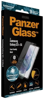 Захисне скло PanzerGlass Samsung Galaxy S21+ FP CaseFriendly, AntiBacterial, Black (7257)