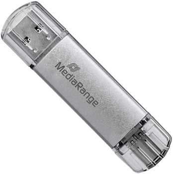 Флеш-накопитель MediaRange USB 3.0 combo flash drive, with USB Type-C plug, 32GB (MR936)