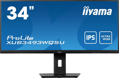 Монітор 34" Iiyama ProLite XUB3493WQSU-B5 WQHD IPS 75Hz (XUB3493WQSU-B5)