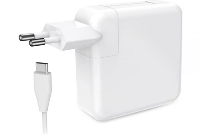 100W USB-C блок живлення (зарядка, мережевий адаптер) з кабелем Type-C 1.8м (Білий) High Copy