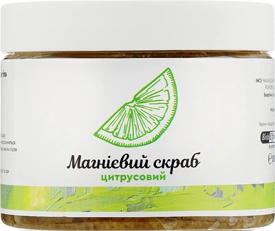 Магнієвий скраб для тіла цитрусовий "Бішофіт полтавський" - Bisheffect 500g (885949-31997)