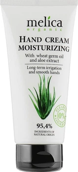 Крем для рук з маслом зародків пшениці та екстрактом алое - Melica Organic With Hand Cream Moisturizing 100ml.