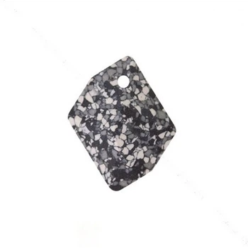 Подвеска Swarovski 6680 Marbled Black, 20х16 мм, 1 шт (POD-005655)