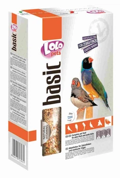 Повнораційний корм LoLo Pets для зебрової амадини та екзотичних птахів, 1 кг