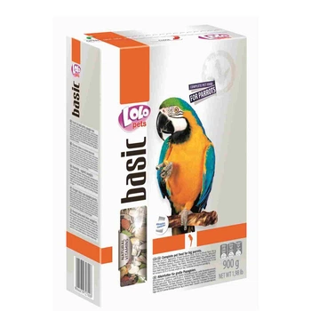 Повнораційний корм Lolo Pets Foody For Parrots для великих папуг, 900 г