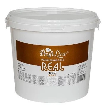 Майонезный соус Profi Line Реал 30% 4,9 кг Ведро (4820219410706)