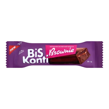 Батончик бісквітний Bis Konti Брауні 35 г (4823088604252)