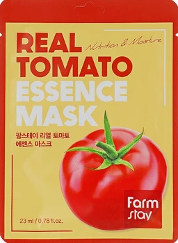 Зволожувальна маска для обличчя з екстрактом томата - Farmstay Real Tomato Essence Mask 23ml (871195-16039)