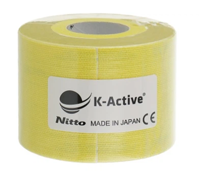 Кинезио тейп для чувствительной кожи K-Active Tape Elite Япония 5 метров Желтый