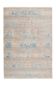 Коротковорсный ковёр в стиле винтаж Arte Espina Baroque 300 Серый / Бирюзовый 200х290 (AHX9X-200-290-E)
