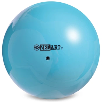 Мяч для художественной гимнастики глянцевый Zelart RG150 диаметр 15см вес 240г Light Blue