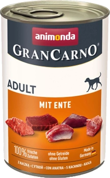 Mokra karma Animonda GranCarno Adult z kaczka dla psów 400 g (4017721828017)