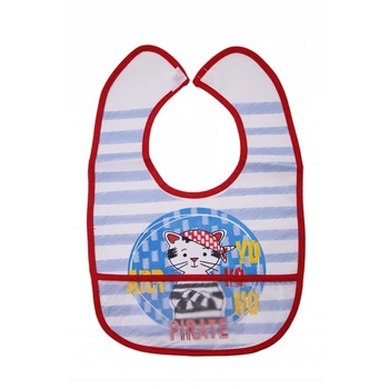 Нагрудник на липучке Babytone Pirate с карманом
