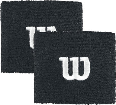 Напульсник Wilson Wristband 2 шт. безразмерный чёрный (WR5602700)