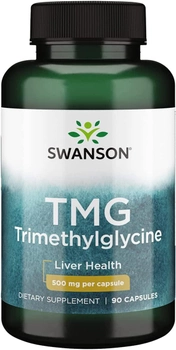 Suplement diety Swanson TMG Trimethylglycine 500 mg 90 kapsułek (0087614024660)