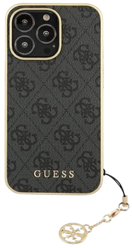 Etui plecki Guess 4G Charms Collection do Apple iPhone 13/13 Pro Grey (3666339033491)