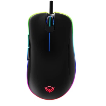 Ігрова мишка геймерська провідна з RGB підсвіткою Meetion MT-GM19 Чорний