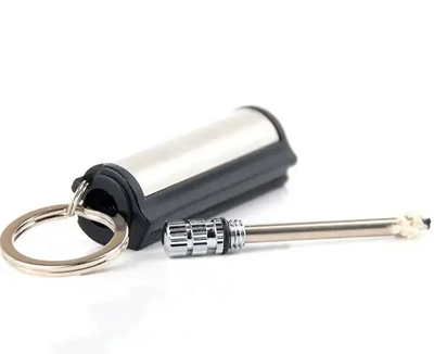 Спичка вечная бензиновая HL-175 Silver Black (10567)