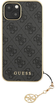 Etui plecki Guess 4G Charms Collection do Apple iPhone 13 Grey (3666339033484)