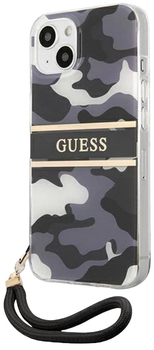 Etui plecki Guess Camouflage Collection do Apple iPhone 13 Black (3666339023126)