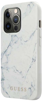 Панель Guess Marble для Apple iPhone 13 Pro Max White (3666339033583)