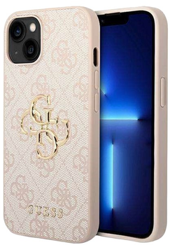 Панель Guess Big Metal Logo для Apple iPhone 14 Plus Pink (3666339088798)