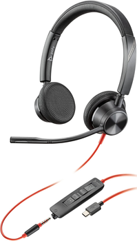 Słuchawki z mikrofonem Plantronics Poly Blackwire C3325 USB-A (213938-01)