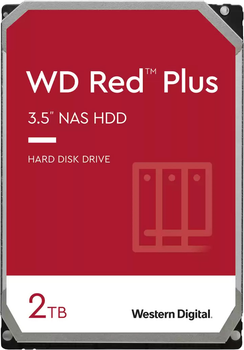 Жорсткий диск Western Digital Red Plus NAS 2TB 5400rpm 128МB WD20EFPX 3.5 SATA III