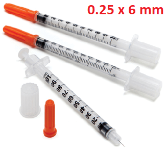 BD MicroFine Plus 0.5 мл U-100 (упаковка 100 шт) Инсулиновый шприц 31G (0.25*6 mm)