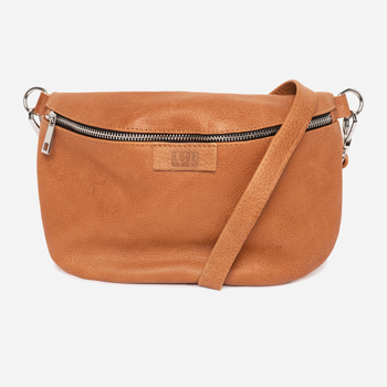 Torebka crossbody damska ze skóry naturalnej Look Made With Love 573 Camel (5903999307608)