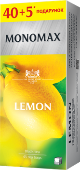 Чай Мономах Lemon Лимон 40*1,5г черн. (14)