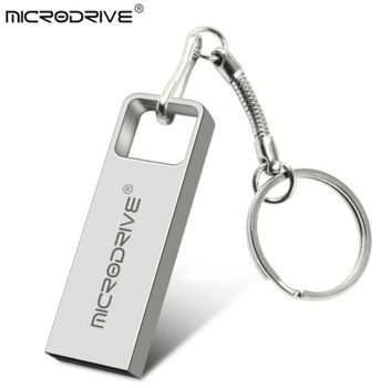 Металлическая USB Флешка 128гб для компьютера, ноутбука Microdata Aluminum 128GB Серый