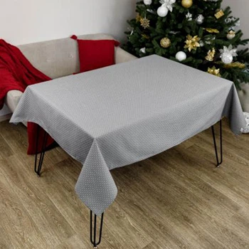 Скатерть Прованс Merry Christmas Серая 120x132 см (31426) (4823093451551)