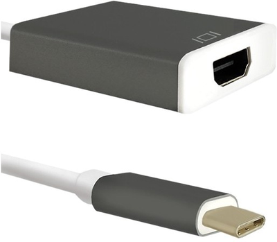 Adapter Qoltec USB Typ-C - HDMI 0.18 m szary (5901878504278)
