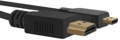 Kabel Qoltec HDMI A męski - Micro HDMI D męski 1 m (5901878505091)