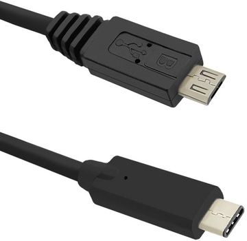 Kabel Qoltec USB 3.1 Typ-C męski - Micro USB 2.0 męski 1.2 m (5901878504766)