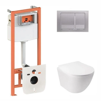 Инсталляция 4 в 1 Qtap Nest Jay Сатин (QT07335177W45135)