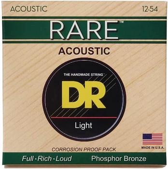 Струны для акустической гитары DR STRINGS RARE ACOUSTIC PHOSPHOR BRONZE - LIGHT (12-54)