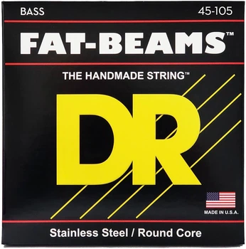 Струни для бас-гітари DR STRINGS FAT-BEAMS BASS - MEDIUM (45-105)