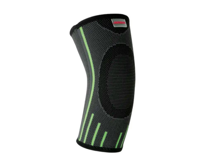 Компрессионный налокотник MadMax MFA-283 3D Compressive elbow support Dark grey/Neon green (1шт.) M