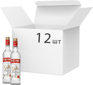 Упаковка водки Stoli 0.7 л 40% х 12 шт (14750021000147)