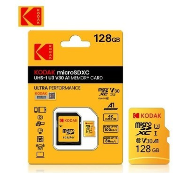 Карта памяти Kodak microSDXC 128Gb A1 10 class V30 U3
