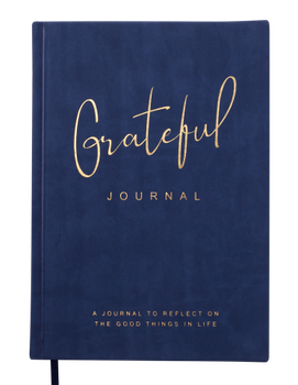 Блокнот діловий BM.295019-01 GRATEFUL А5, 96 арк, чистий, обкладинка штучна шкіра, синій (50)