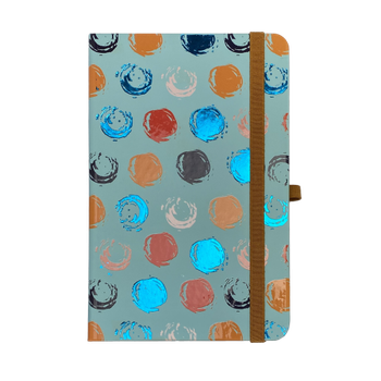 Книжка записна BM.255111-06 TRENDY на гумці 96 арк бірюзова 136х207 мм клітинка(10)