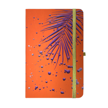 Книжка записна BM.255109-11 PIANTE на гумці 96 арк помаранчев 136х207 мм клітинка(10)